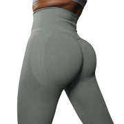 062 Seamless Stretchy Running Fitness  Peach Shaped Butt Legging