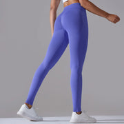 060 V Cross Waist Push Up Fitness Leggings