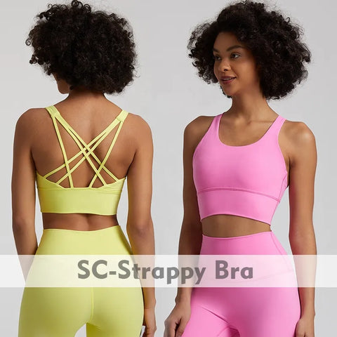 065 Super Cloud Sexy Women Sports Bra Crisscross Back Sport Bra