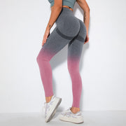 033 Gym Squat Proof Double Color Push Up  Leggings
