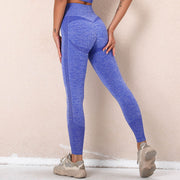 046 Long Sleeve Crop Top & Peach Shape  Fitness  Workout Leggings