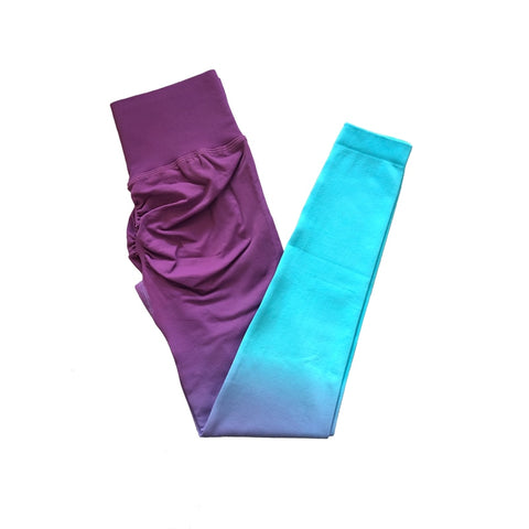 002 Gradient Hip Lift Scrunch Butt PuSH Up Leggings