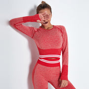 042 Seamless Hight Waist Sport Top+ Leggings