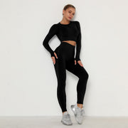 023 Seamless Crop Top & Push Up Leggings