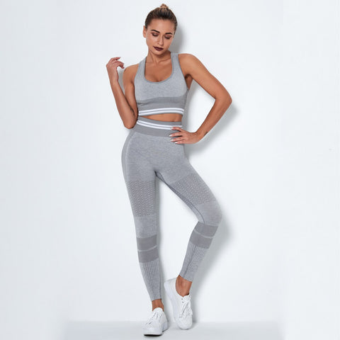 042 Seamless Hight Waist Sport Top+ Leggings