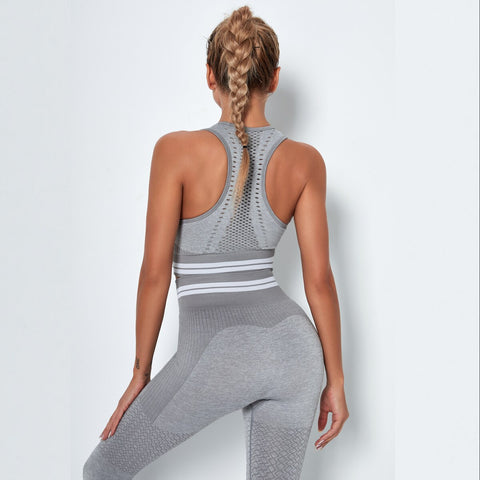 042 Seamless Hight Waist Sport Top+ Leggings