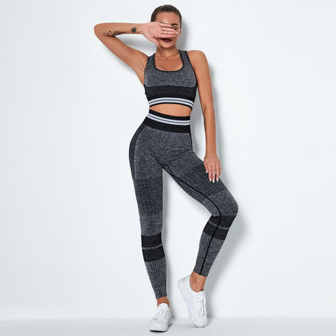 042 Seamless Hight Waist Sport Top+ Leggings