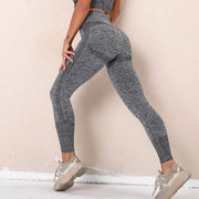 046 Long Sleeve Crop Top & Peach Shape  Fitness  Workout Leggings