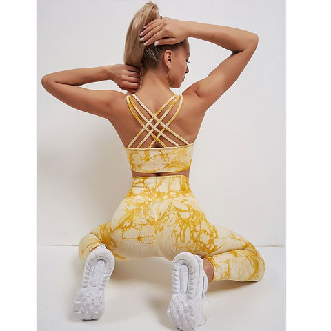 021 New Print Seamless Fitness Push Up Leggings