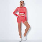 042 Seamless Hight Waist Sport Top+ Leggings