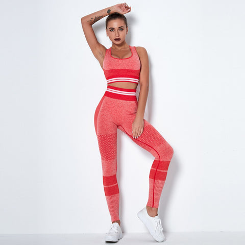 042 Seamless Hight Waist Sport Top+ Leggings