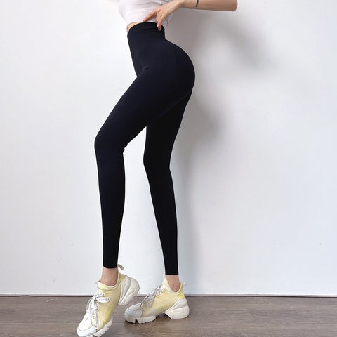 090 Slim Fit Tummy CONTRol Hip-lifting Fitness  Leggings