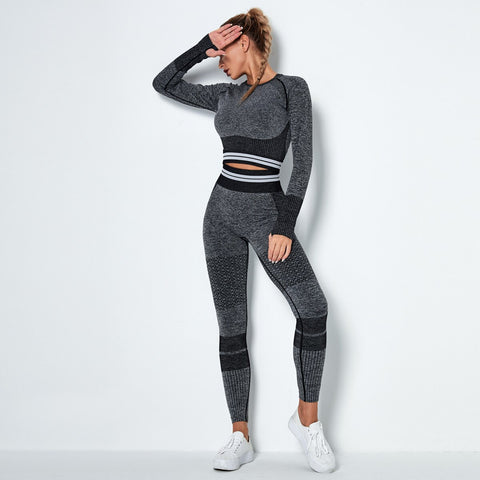 042 Seamless Hight Waist Sport Top+ Leggings