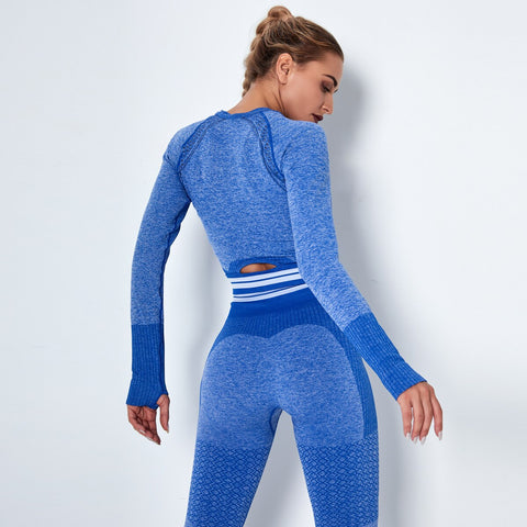 042 Seamless Hight Waist Sport Top+ Leggings