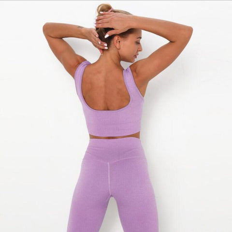 028 Seamless Macaron Casual Fitness Bra