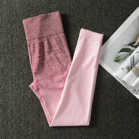 039 Long Sleeve Crop Tops + High Waisted Tummy Control Sport Leggings