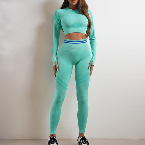 054 Sport Set Women's Fitness PUSH UP Leggings SET