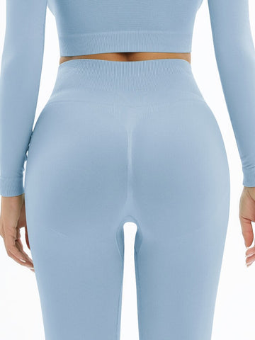 055 New Women Seamless Yoga Set Sexy Backless PUSH UP Leggings Set