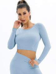 055 New Women Seamless Yoga Set Sexy Backless PUSH UP Leggings Set