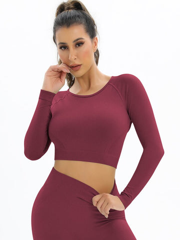 055 New Women Seamless Yoga Set Sexy Backless PUSH UP Leggings Set