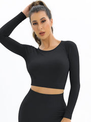 055 New Women Seamless Yoga Set Sexy Backless PUSH UP Leggings Set